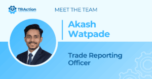 Meet the team, Akash Watpade. Trade Reporting Officer