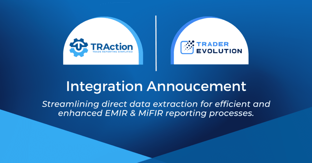 Integration Annoucement. Streamlining direct data extraction for efficient and enhanced EMIR & MiFIR reporting processes.